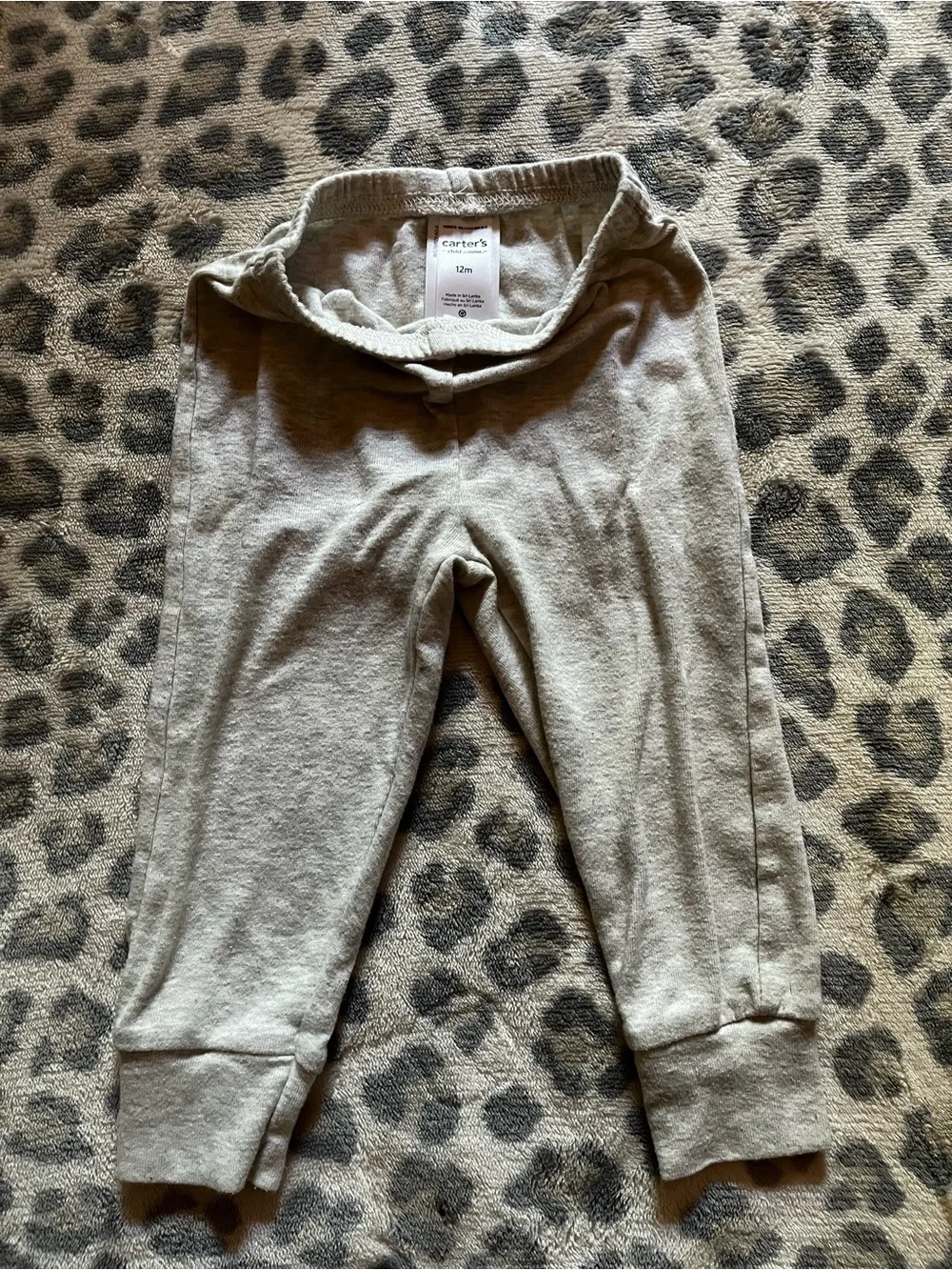 Carter's Light Gray Kids Stretch Jogger Leggings
